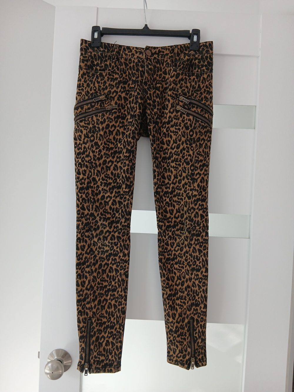 BDG Leopard Print Skinny Jeans - Brown/Black